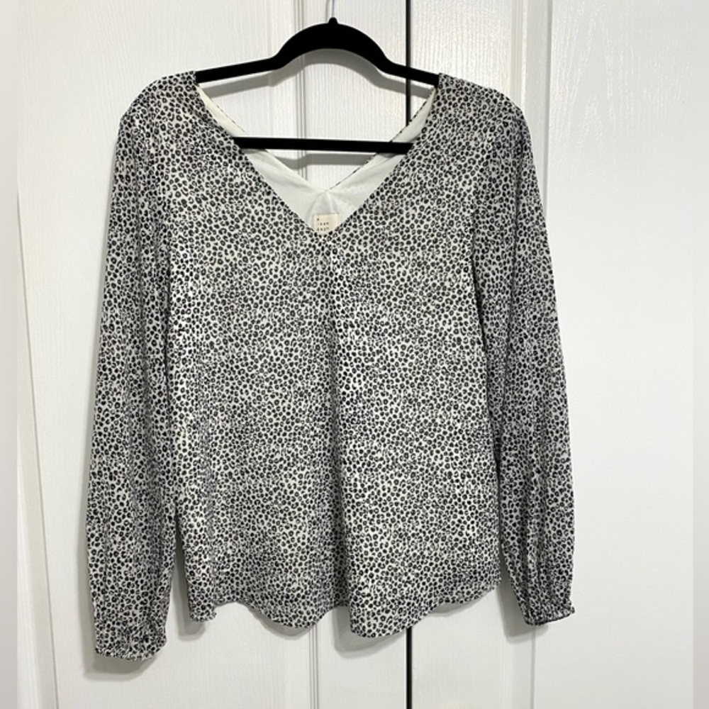 A New Day Animal Print‎ Blouse, Sz XS